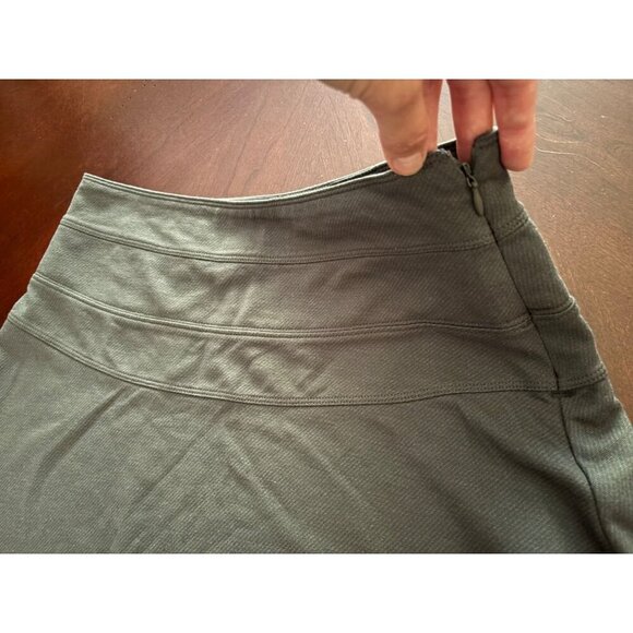 Athleta Skyose Ponte Twill Casual Golf Tennis Sporty Mini Skirt Grey Size 6 Tall - Picture 5 of 11